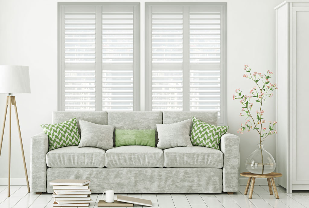 Veneta custom DIY shutters make spring cleaning easy.